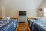 Sunken Guest Bedroom with 2 Full Sized Beds & Smart TV